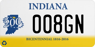 IN license plate 008GN