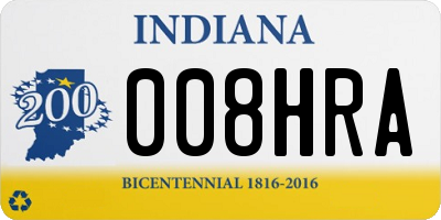 IN license plate 008HRA
