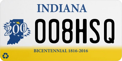 IN license plate 008HSQ
