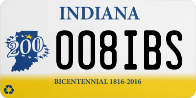 IN license plate 008IBS