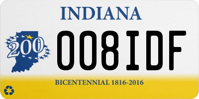 IN license plate 008IDF