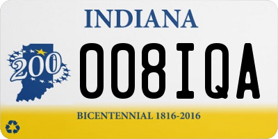 IN license plate 008IQA