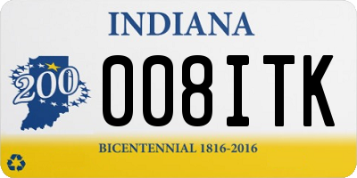IN license plate 008ITK