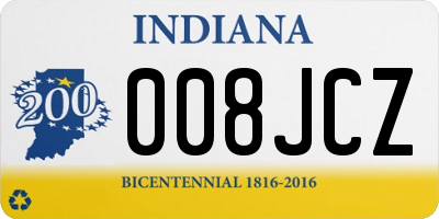 IN license plate 008JCZ