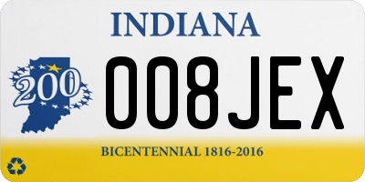 IN license plate 008JEX