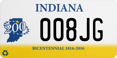 IN license plate 008JG