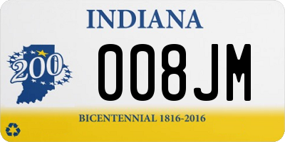 IN license plate 008JM