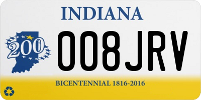 IN license plate 008JRV