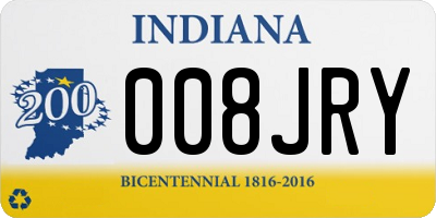 IN license plate 008JRY