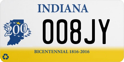 IN license plate 008JY