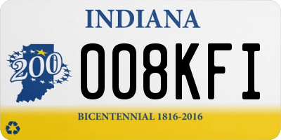 IN license plate 008KFI