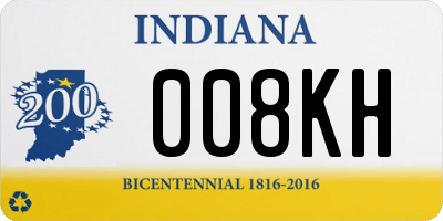 IN license plate 008KH