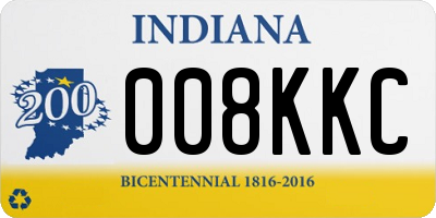 IN license plate 008KKC