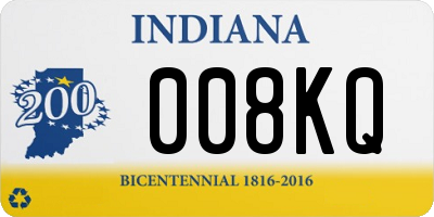 IN license plate 008KQ