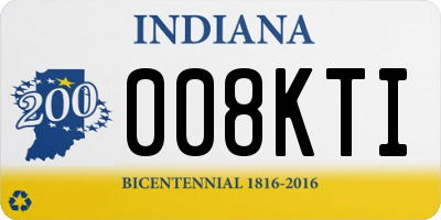IN license plate 008KTI