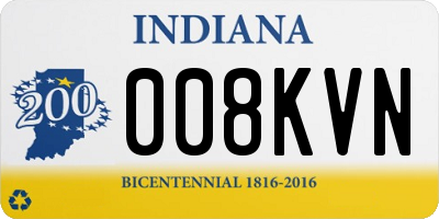 IN license plate 008KVN