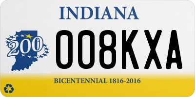IN license plate 008KXA