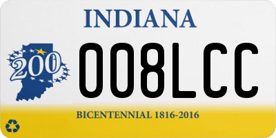 IN license plate 008LCC