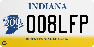 IN license plate 008LFP
