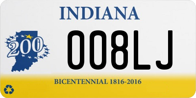 IN license plate 008LJ