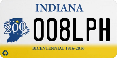 IN license plate 008LPH