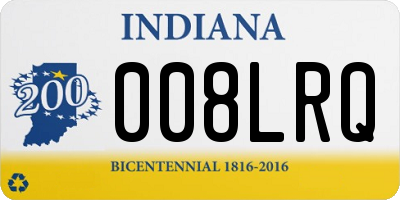 IN license plate 008LRQ