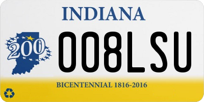 IN license plate 008LSU
