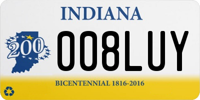 IN license plate 008LUY