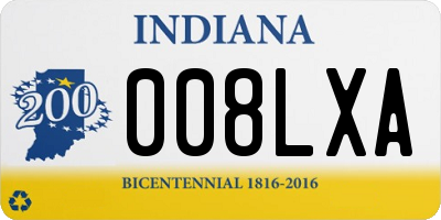 IN license plate 008LXA