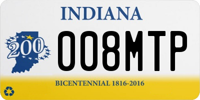 IN license plate 008MTP