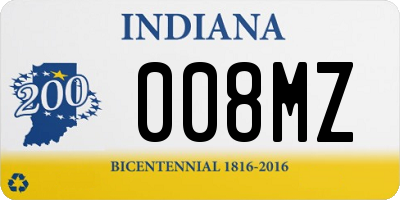 IN license plate 008MZ