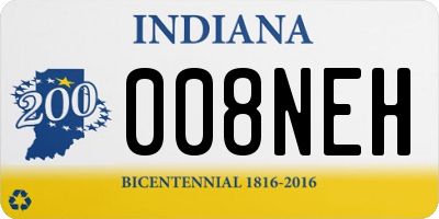 IN license plate 008NEH