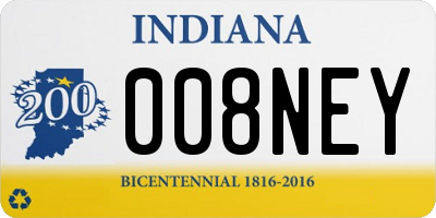 IN license plate 008NEY