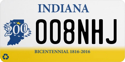 IN license plate 008NHJ