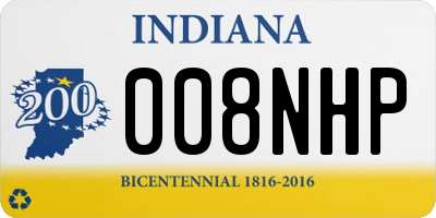 IN license plate 008NHP