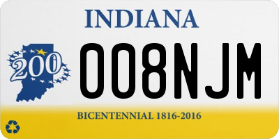 IN license plate 008NJM