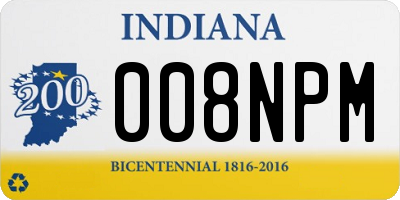 IN license plate 008NPM