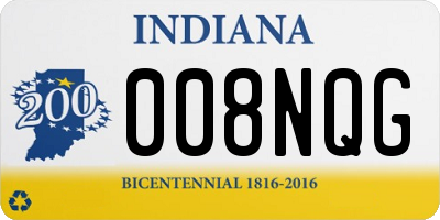 IN license plate 008NQG