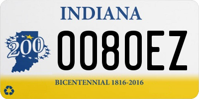 IN license plate 008OEZ