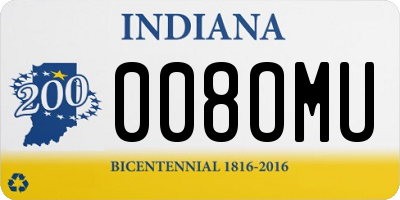 IN license plate 008OMU