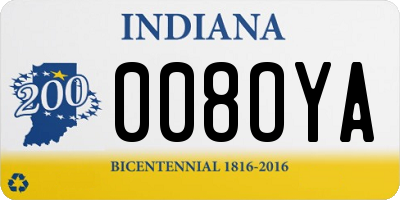 IN license plate 008OYA