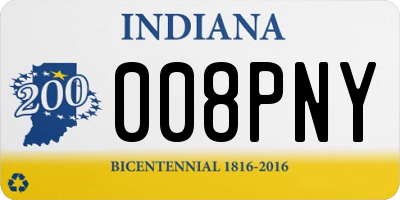 IN license plate 008PNY