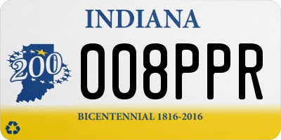 IN license plate 008PPR
