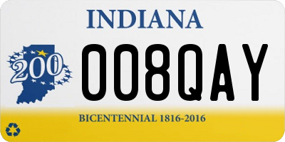 IN license plate 008QAY