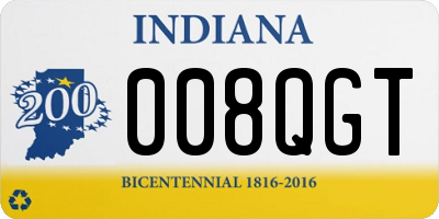 IN license plate 008QGT