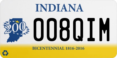 IN license plate 008QIM