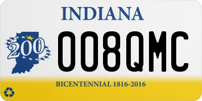 IN license plate 008QMC
