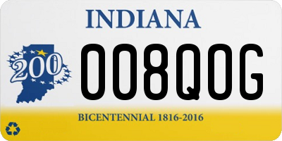 IN license plate 008QOG
