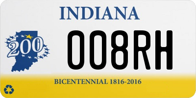 IN license plate 008RH