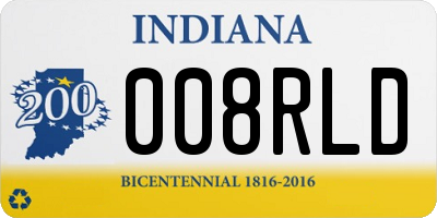 IN license plate 008RLD